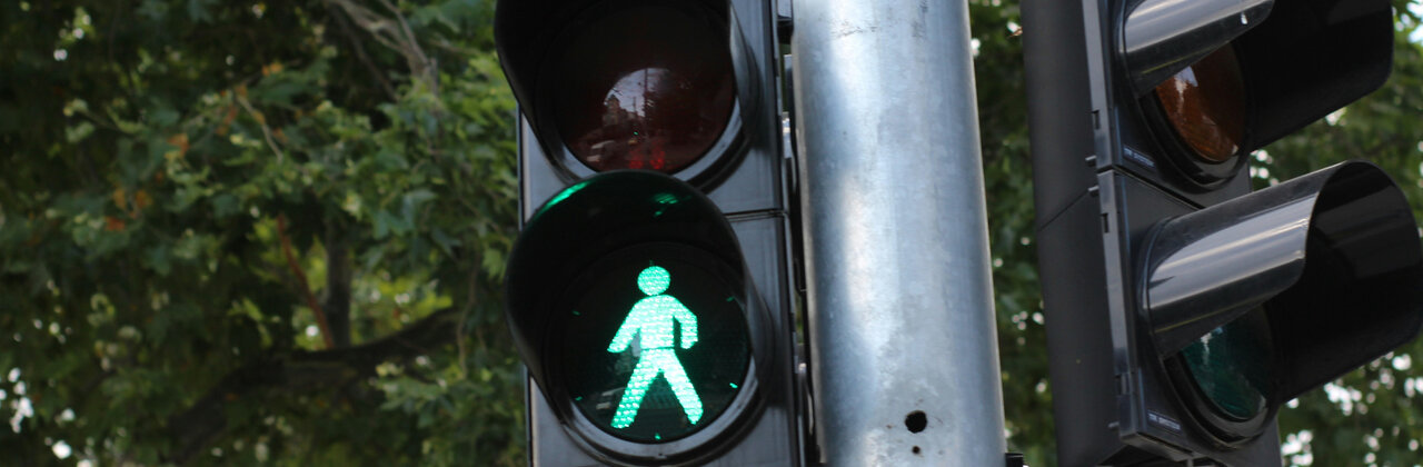 Verkeerslichten voor voetgangers en auto's