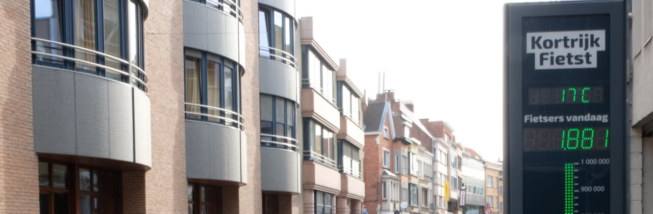 Metingenpaal 'Kortrijk fietst'